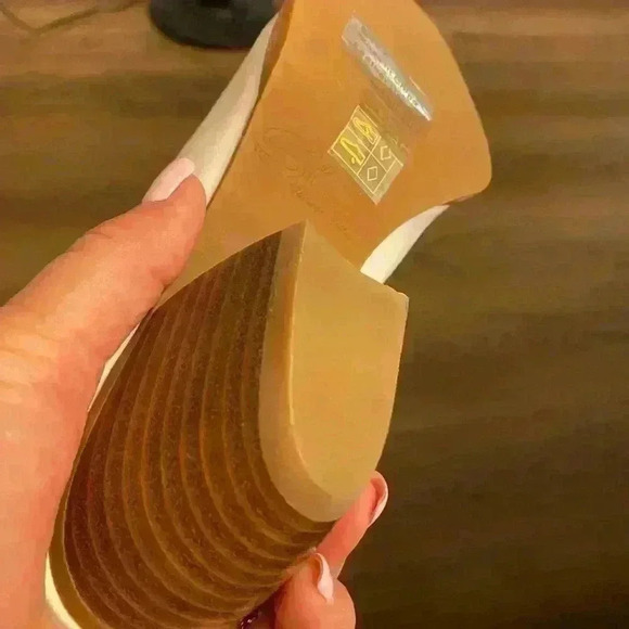 Women's Western Leather Mule Heel White Thomaston 7 NEW in box - Picture 9 of 13